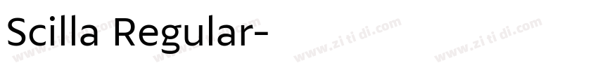 Scilla Regular字体转换